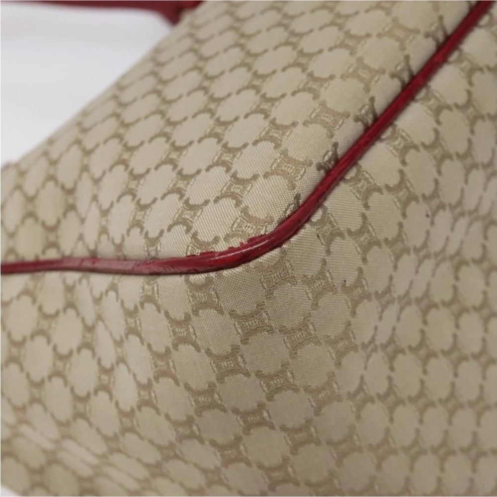 Celine Cream and Red Tote Bag with Elegant Design - Picture 7 of 16